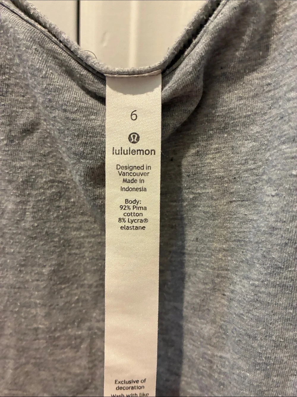Lululemon Grey Spaghetti Strap Tank